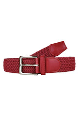 Elastic belt with silver closure